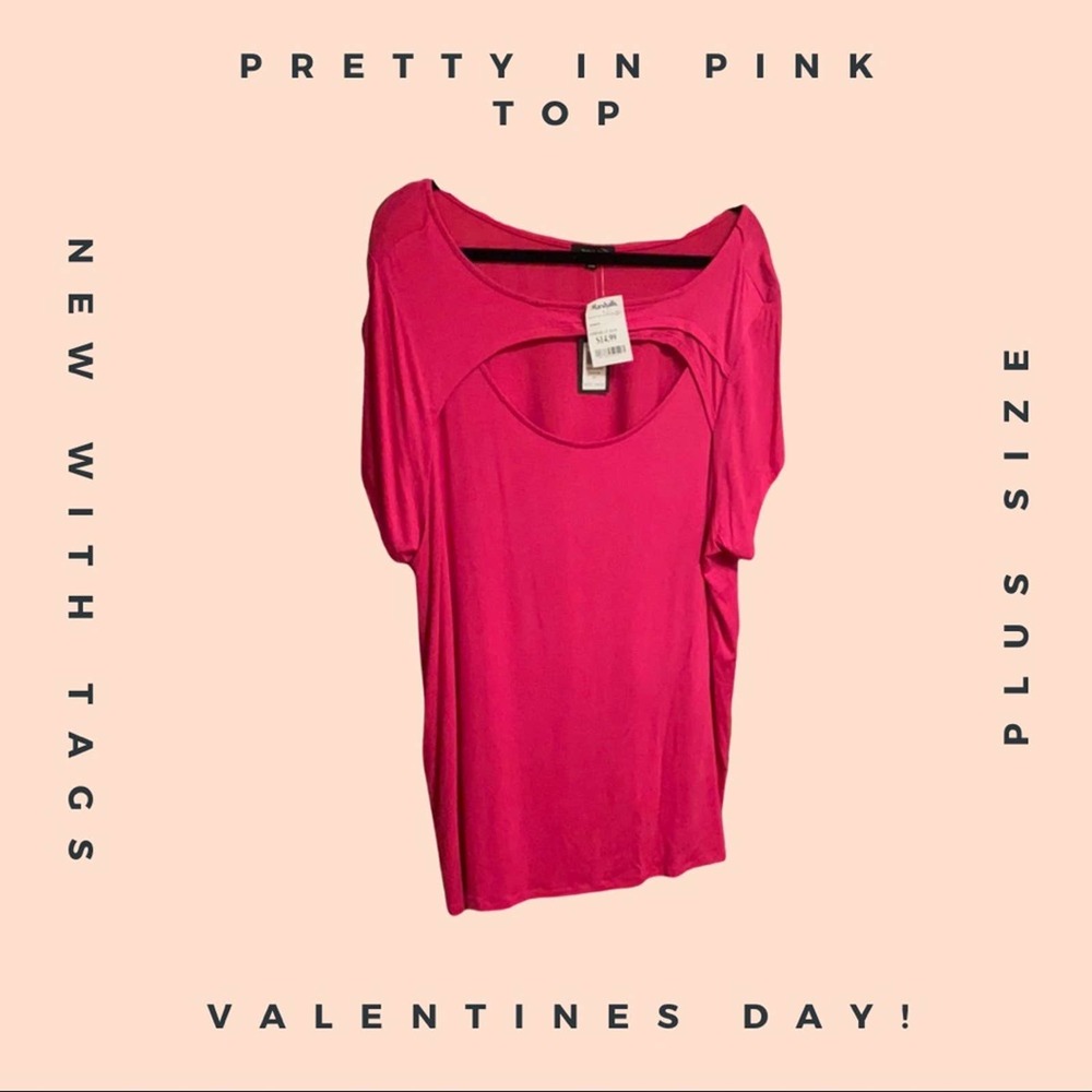 Women’s Plus size pink Shirt 2X